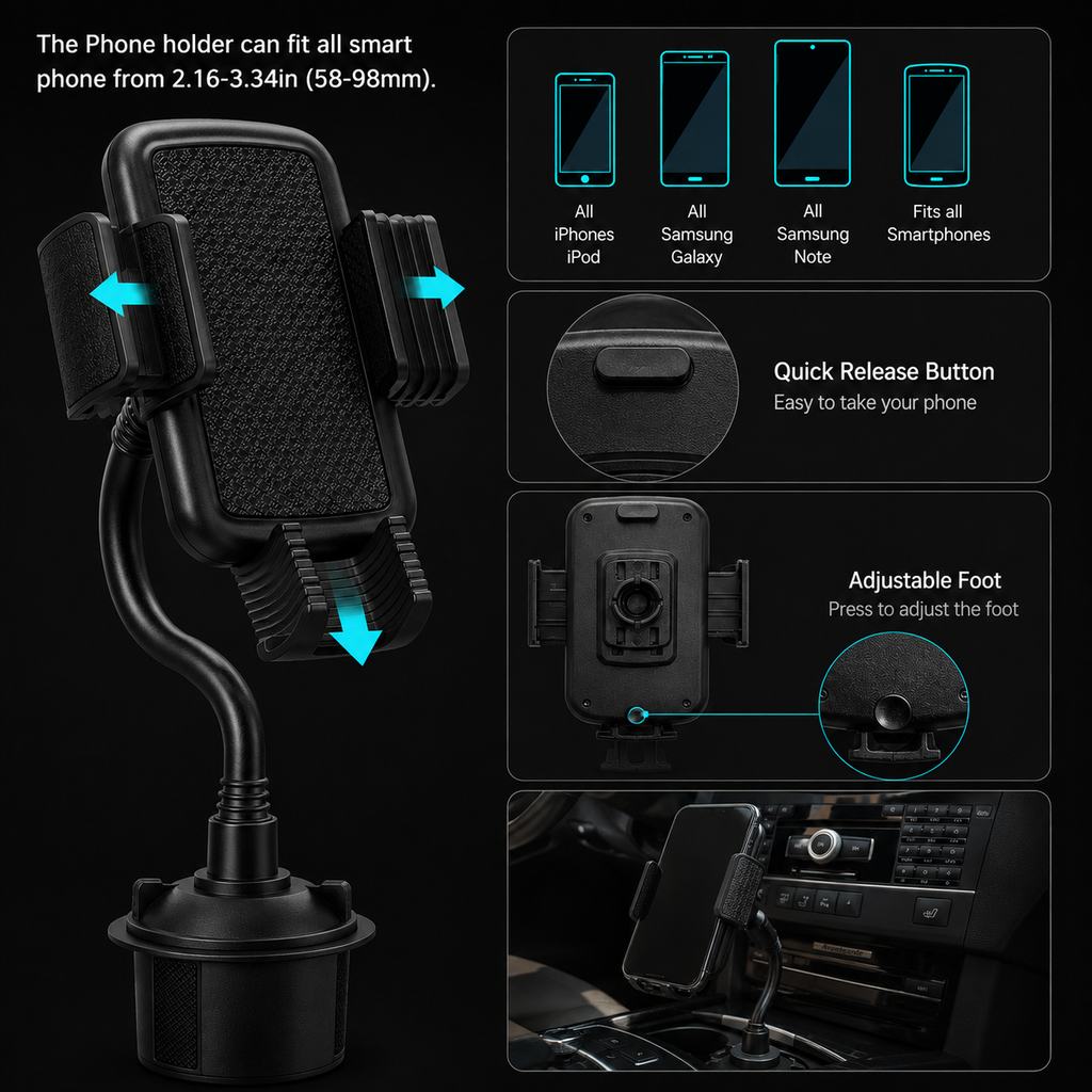 Novra – Cup Holder Phone Mount